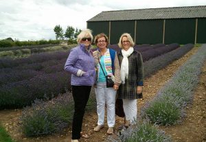 Jackie, Beth and Helen at Cotswold Lavender, Snowshill