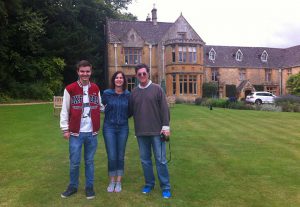 Scott, Julie and Zak at The Lords of the Manor in Upper Slaughter