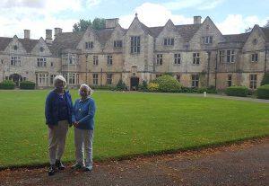 Janet and Lida at Rodmarton Manor