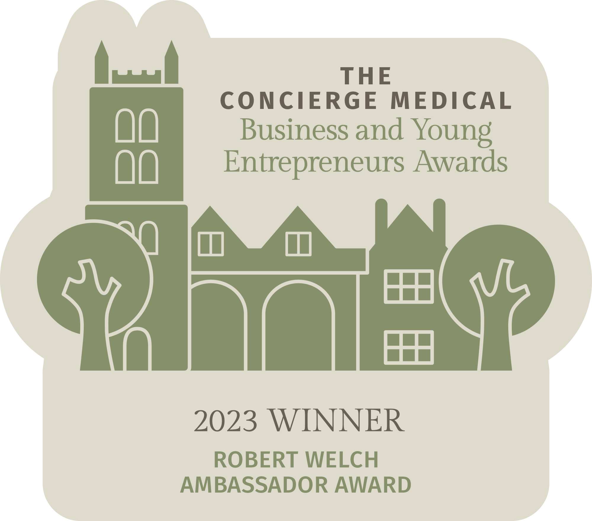 Winners of the North Cotswold Business Awards 2023 Winner for Ambassador to the Cotswolds presented by Robert Welch